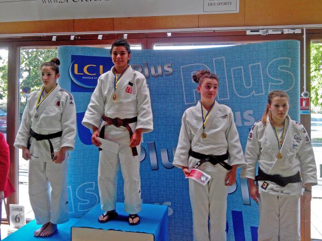 Podium Intissar Championnats Cadets 2