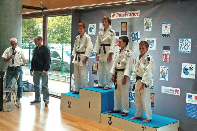 Antoine sur le Podium